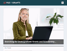 Tablet Screenshot of fileforgrants.com